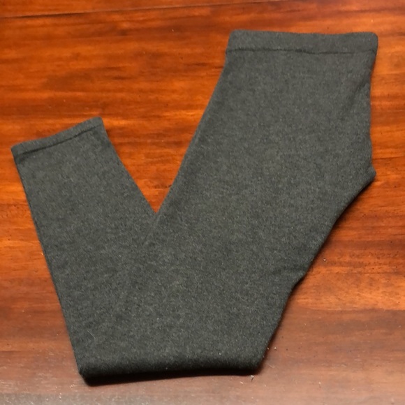 EXPRESS Cashmere Blend Leggings Heather Gray - Picture 2 of 8